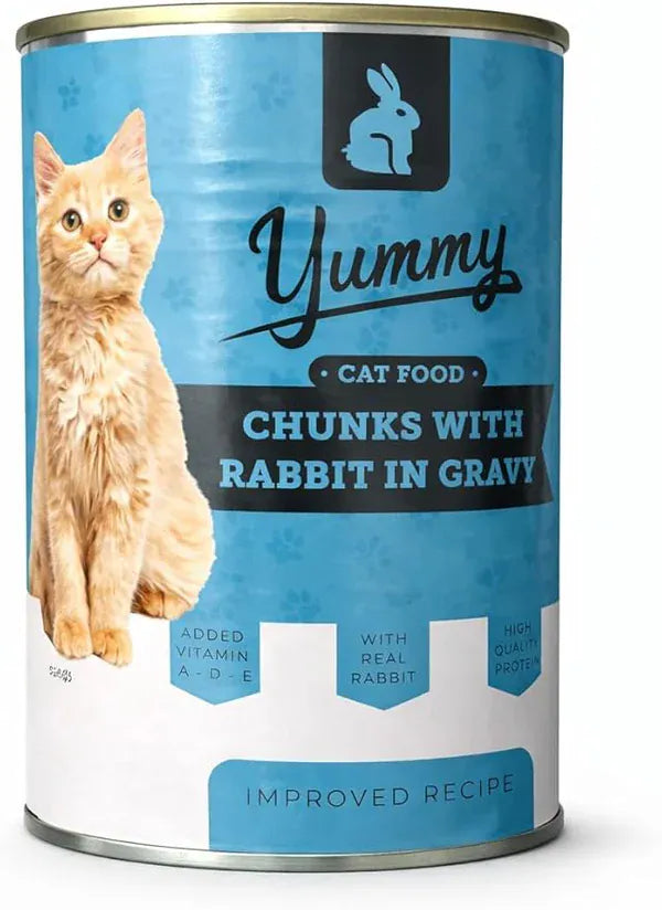 Filos Cat Yummy Cat Wet Food Adult Rabbit in Gravy Can 400g