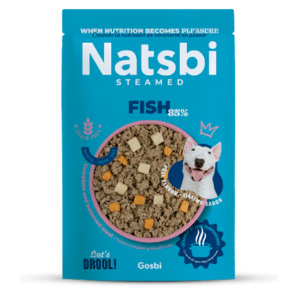 Natsbi Wet Dog Food with Steamed Fish 200 gr