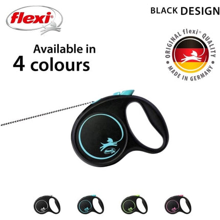 Flexi Cat Flexi Cat Black Design XS Cord 3m Blue 8kg