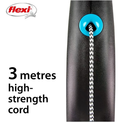 Flexi Cat Flexi Cat Black Design XS Cord 3m Blue 8kg