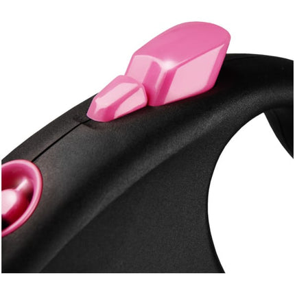 Flexi Dog Flexi Black Design Large Tape 5m Pink 50 kg