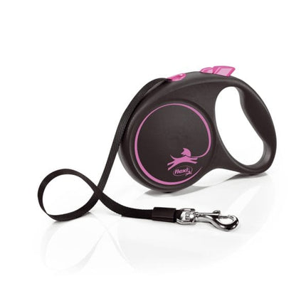 Flexi Dog Flexi Black Design Large Tape 5m Pink 50 kg