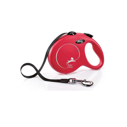 Flexi Dog Flexi Classic Large red 5m Retractable Tape Leash for Dogs Up to 50kg
