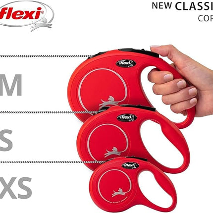 Flexi Dog Flexi New Classic M Cord 5m Red for Dogs Up to 20 kg Red