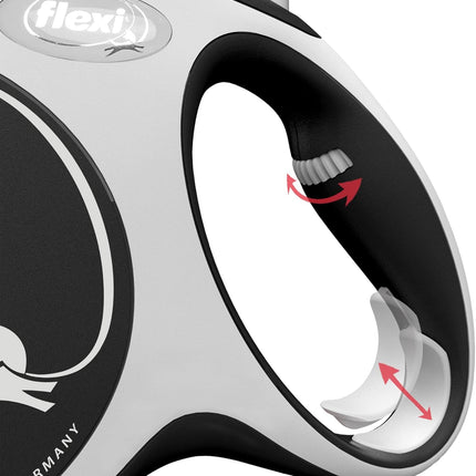 Flexi Dog Flexi New Comfort Tape Large Black 5m up to 60 kg
