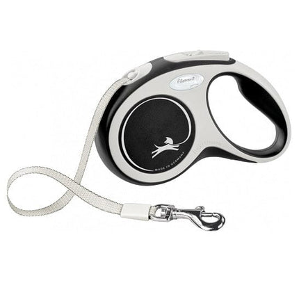 Flexi Dog Flexi New Comfort Tape Leash Small Black 5 M Up To 15 Kg