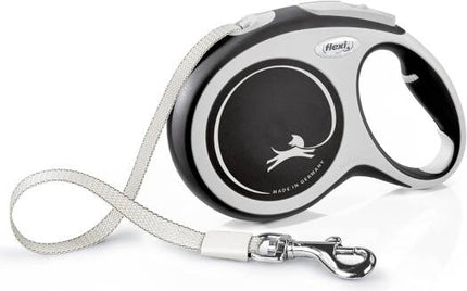 Flexi Dog Flexi New Retractable Comfort Belt 8 meters up to 50 kg Black