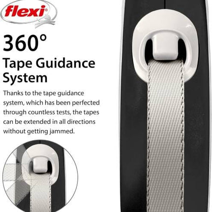 Flexi Dog Flexi New Retractable Comfort Belt 8 meters up to 50 kg Black