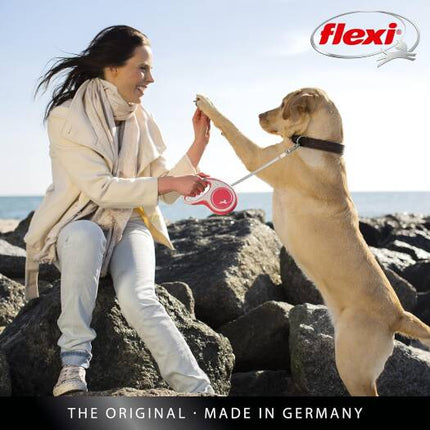 Flexi Dog Flexi New Retractable Comfort Belt 8 meters up to 50 kg Black