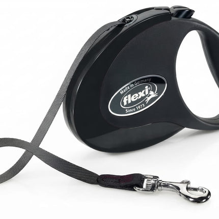 Flexi Dog Flexi Retractable Leash Style M Tape BLACK 5 M 25 Kg