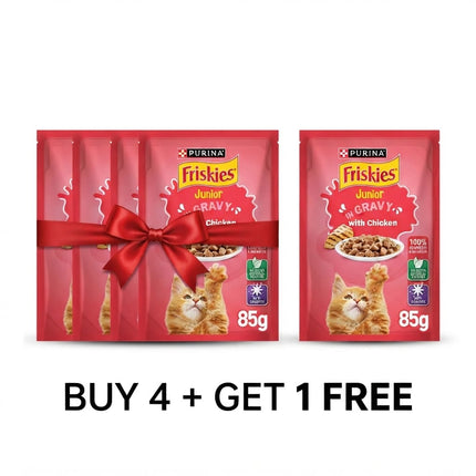 Friskies Cat Purina Friskies Junior Cats With Chicken In Gravy 85g Buy 4 Get 1 Free