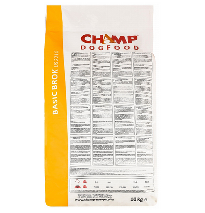 Champ Dry Food With Basic Brok Yellow 10 Kg