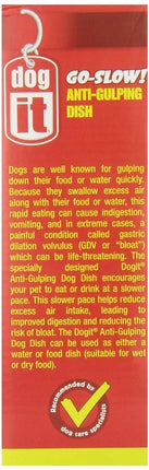 Go slow Dog Go slow dogit anti swallowing pet bowl 600 ml Black