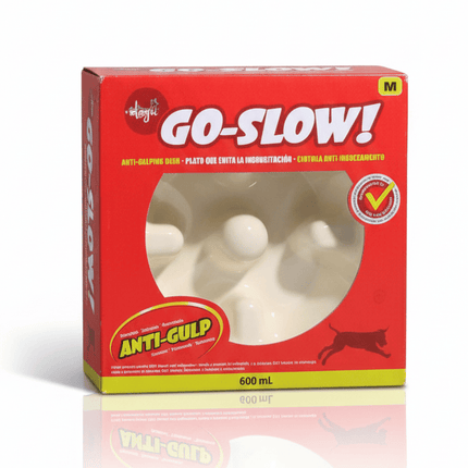 Go slow Dog Go slow dogit anti swallowing pet bowl 600 ml white