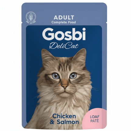 Gosbi Cat Gosbi DeliCat Adult Chicken And Salmon Loaf Pâté 70g