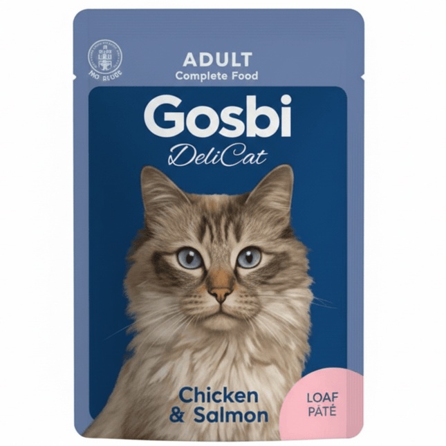 Gosbi Cat Gosbi DeliCat Adult Chicken And Salmon Loaf Pâté 70g