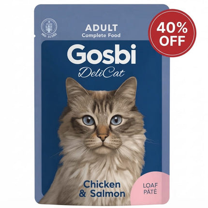 Gosbi Cat Gosbi DeliCat Adult Chicken And Salmon Loaf Pâté 70g