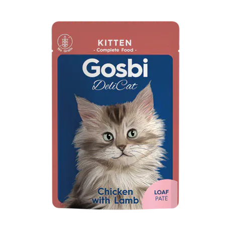 Gosbi Cat Gosbi Delicat Loaf Wet Food with Chicken and Lamb for Kittens 70 gr