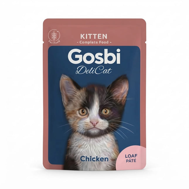 Gosbi Cat Gosbi Delicat Loaf Wet Food with Chicken for Kittens 70 gr
