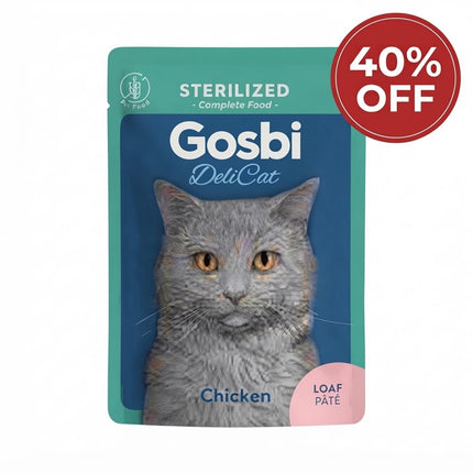 Gosbi Cat Gosbi Delicat Loaf Wet Food with Chicken for Sterilized Cats 70 g