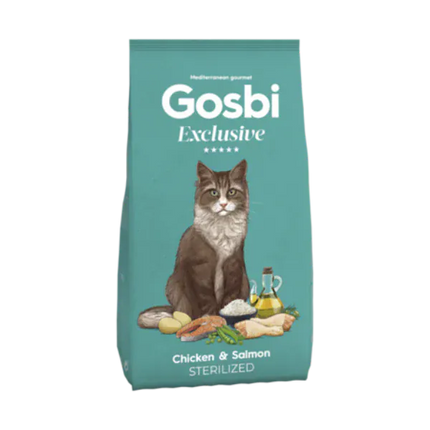 Gosbi Cat Gosbi Exclusive Dry Food with Chicken and Salmon for Sterilized Cats 1.5 kg