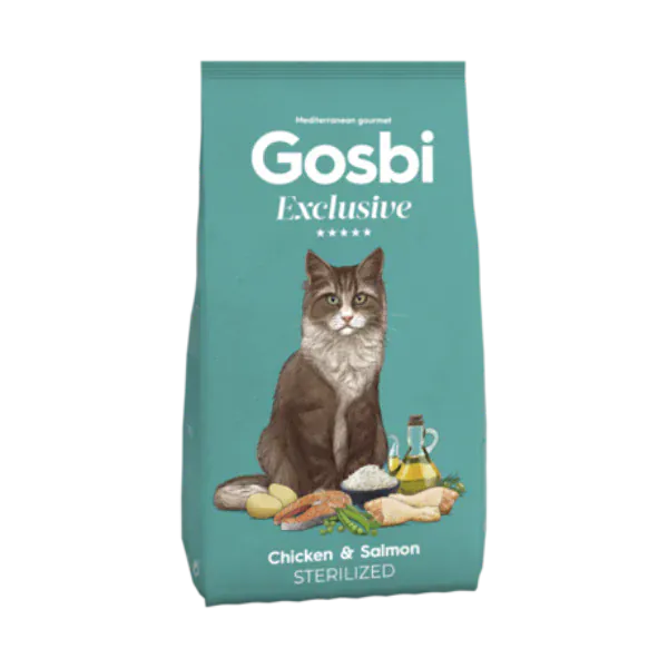 Gosbi Cat Gosbi Exclusive Dry Food with Chicken and Salmon for Sterilized Cats 1.5 kg
