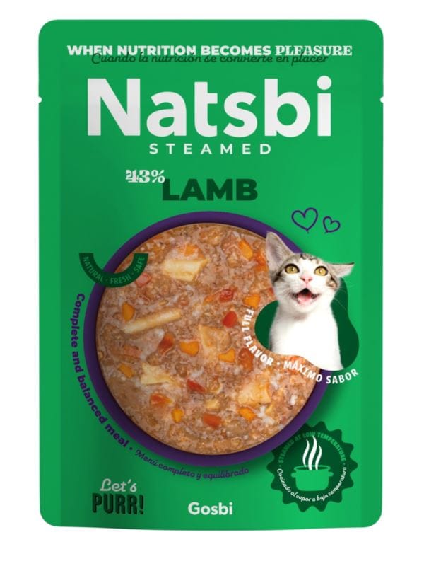 Gosbi Cat Natsbi Steamed Lamb Wet Cat Food 80g