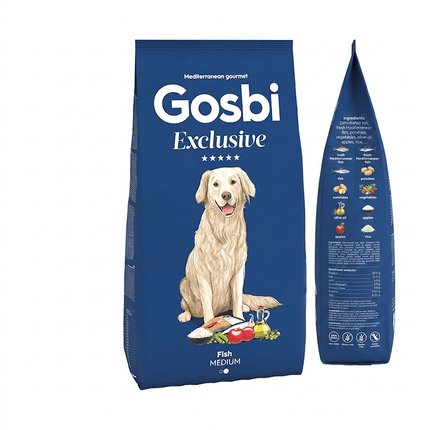 Gosbi Dog Gosbi Exclusive Medium Adult Dog Food Fish 3Kg