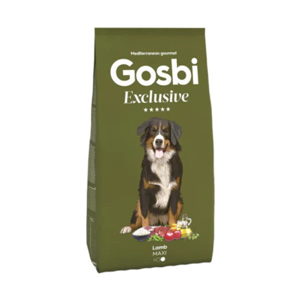 Gosbi Exclusive Dry Food for MAXI adult with lamb 3KG FREE WITH EVERY 12KG