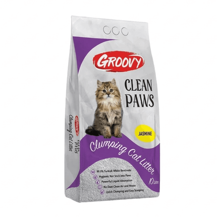 Groovy Cat Groovy Cat Litter Clean Paws  Jasmine Scent 10L