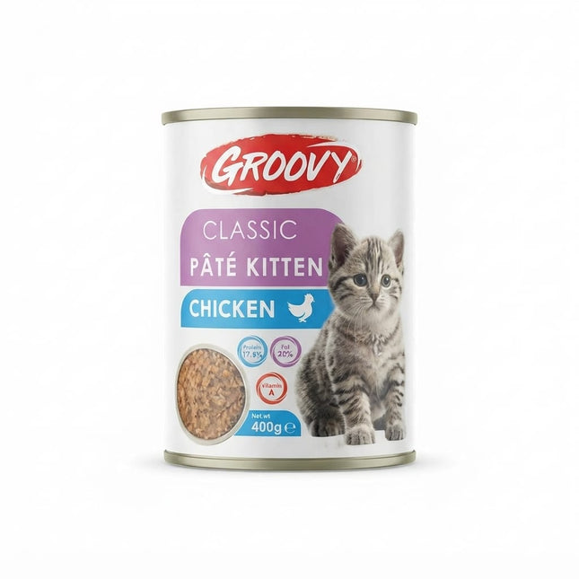 groovy Cat Groovy Classic Chicken Pate Kitten Food 400g