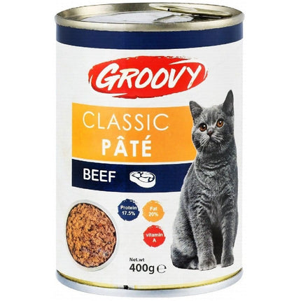 Groovy Cat Groovy Classic Pate Canned With Beef 400g