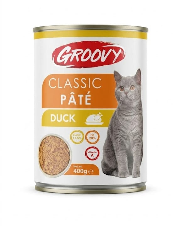Groovy Cat Groovy Classic Pâté Duck Wet Cat Food 400g