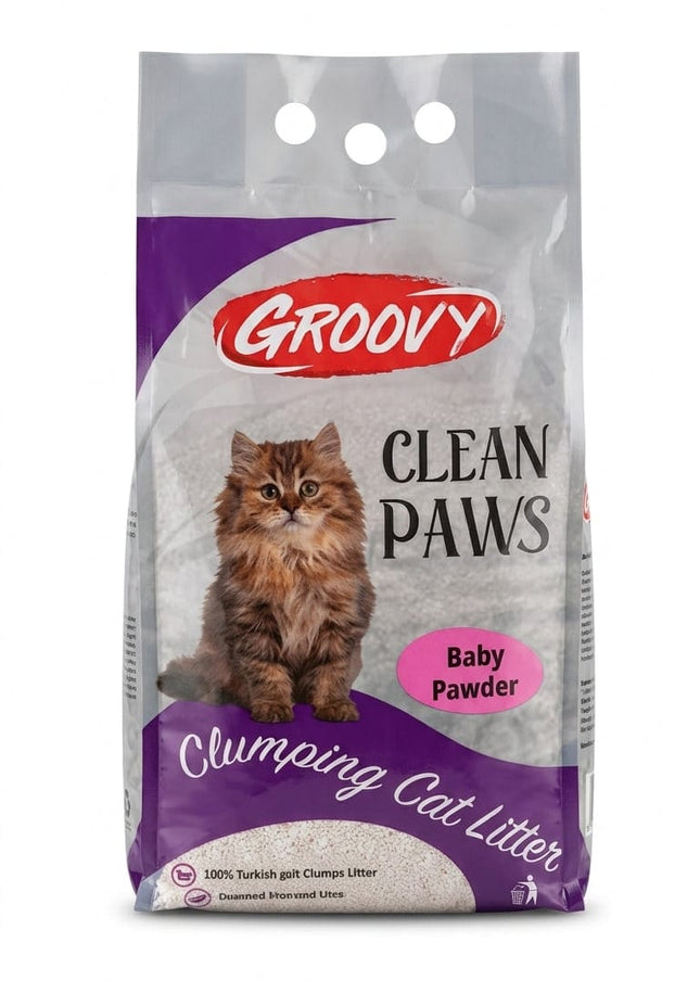Groovy Cat Groovy Clumping cat Litter with Baby Powder 5 L