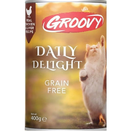 groovy Cat Groovy Daily Delight Wet Cat Food with Chicken and Liver 400 gr