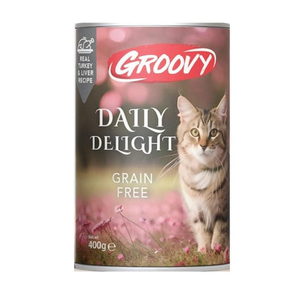 groovy Cat Groovy Wet Food For Cats Daily Delight Turkey and Liver 400 gr