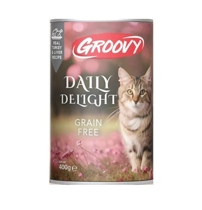 groovy Cat Groovy Wet Food For Cats Daily Delight Turkey and Liver 400 gr