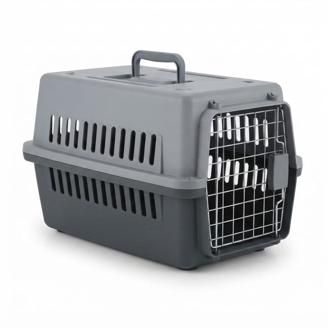 Groovy Cat Hard-Sided Pet Travel Carrier Crate in Grey 49 × 30 × 30 Slight Crack 50% discount