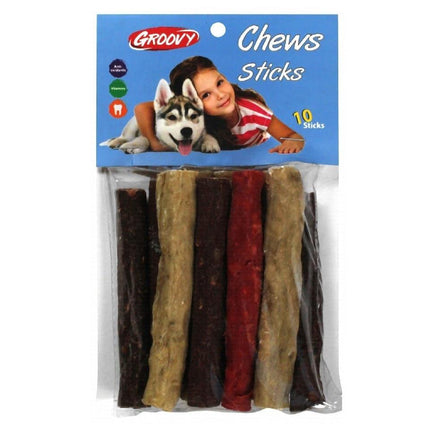 Groovy Dog Groovy Chew Stick Dog Treats 10 Per Pack