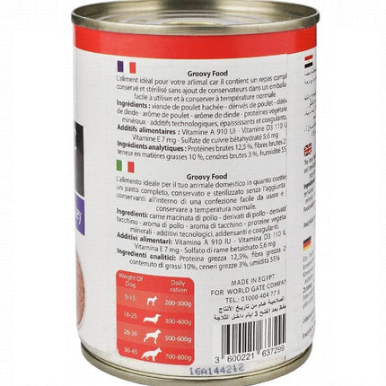 Groovy Dog Groovy Classic Pate Chicken And Turkey 400g