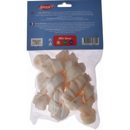 Groovy Dog Groovy Mini Knotted Bone Dog Treats 8 per pack