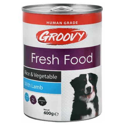 Groovy Dog Groovy Wet Dog Food with Rice, Vegetable and Lamb 400 gr