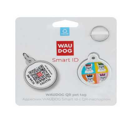 Print Smart ID Pet Tag Wau Dog Multicolored Wonderwoman