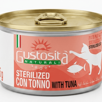 Gustosita Cat Gustoita Naturali Sterilized cat pate with Tuna 85g