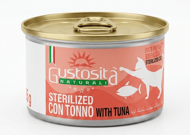 Gustosita Cat Gustoita Naturali Sterilized cat pate with Tuna 85g