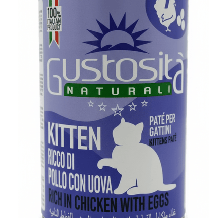 Gustosita Cat Gustosita Naturali Kitten pate Chicken Eggs 400G