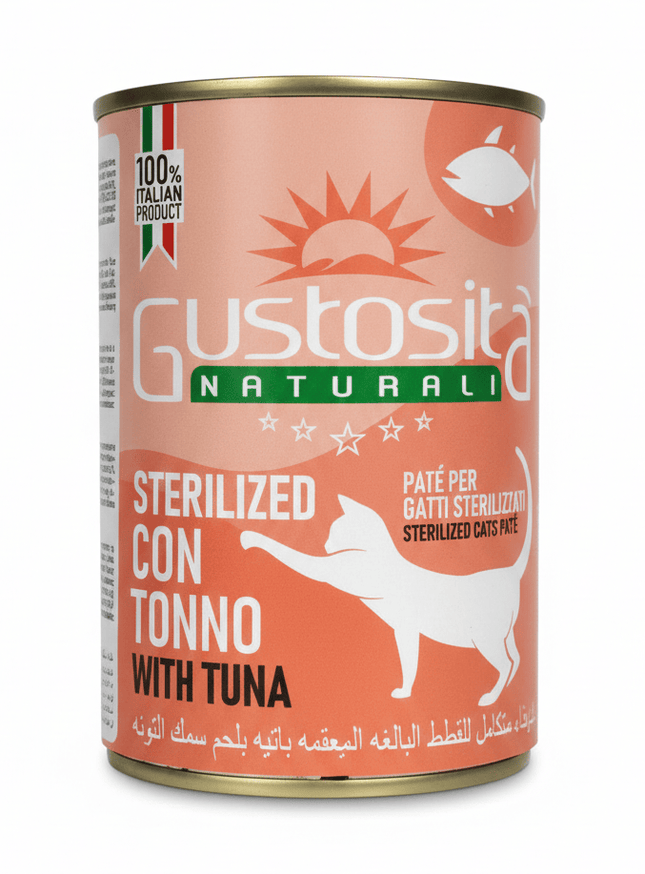 Gustosita Cat Gustosita Naturali Sterilized Cat Pet with Tuna 400G