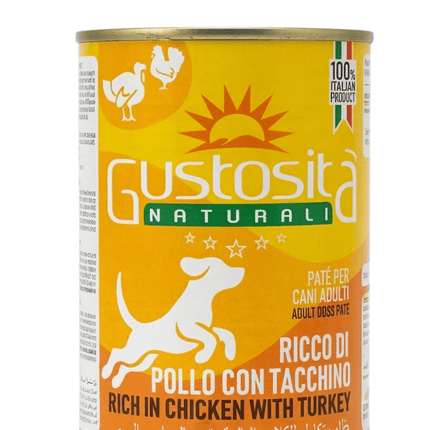 Gustosita Dog and cat Gustosita Naturali Adult Dog Pate Chicken With Turkey 400G