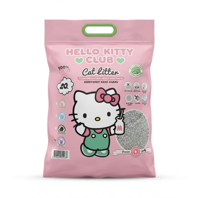 Hello Kitty Cat Hello Kitty Natural Bentonite Cat Litter Premium Clumping Pet Litter Lavender Scent 20 L