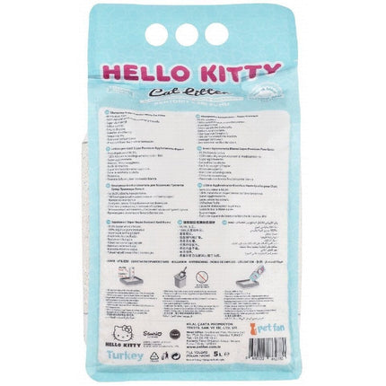 Hello Kitty Cat Hello Kitty White Bentonite Clumping Cat Litter Marseille Soap 5 L